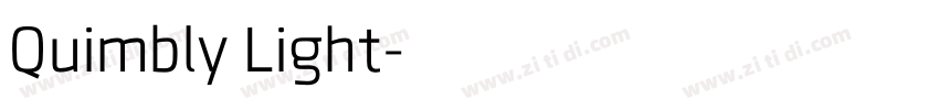Quimbly Light字体转换